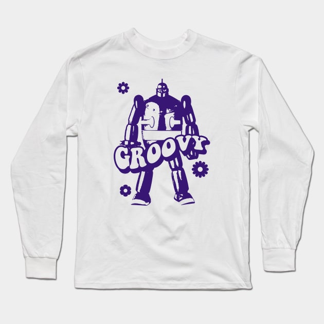 GIGANTOR Tetsujin 28-go - Groovy Tie Dye Long Sleeve T-Shirt by KERZILLA